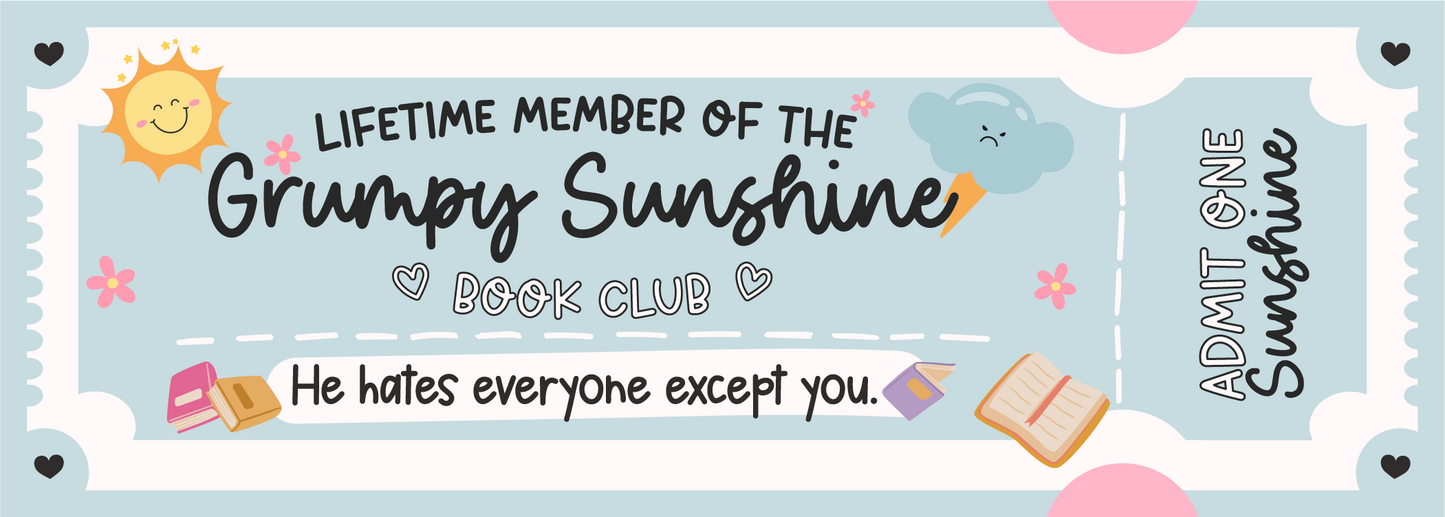Grumpy sunshine bookmark